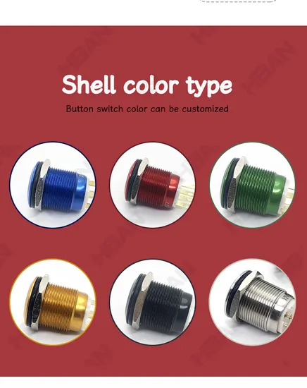 19mm IP68 Waterproof Push Button Switch