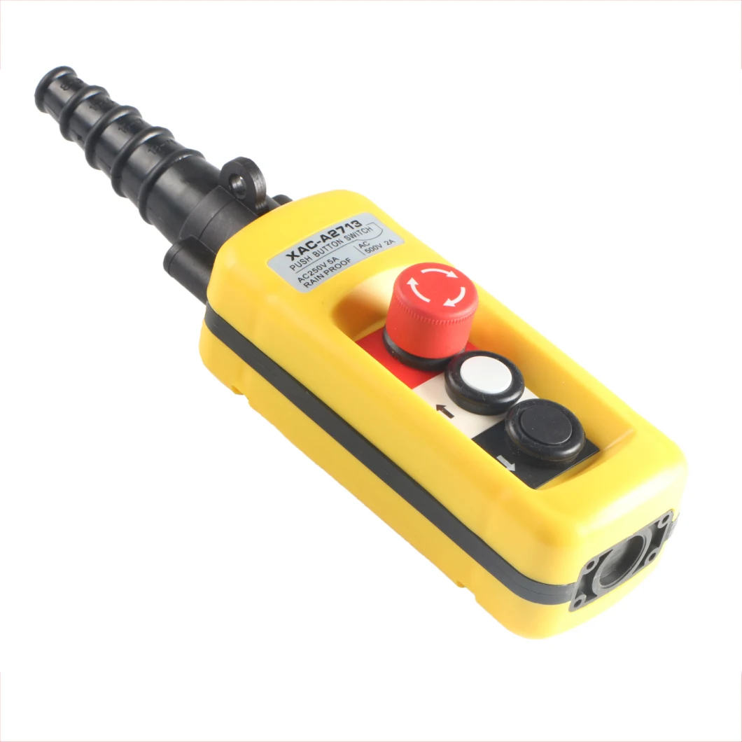 Xac-A2713 Pushbutton Crane Control Switch Xac-A2913 Rainproof Double Speed Pendant Hoist Control Station