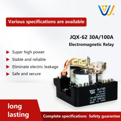 Relè elettromagnetico Jqx-62f Relè di protezione da sovraccarico del compressore 12VDC 110V per riduttore di velocità di macchine utensili e apparecchiature di controllo elettrico