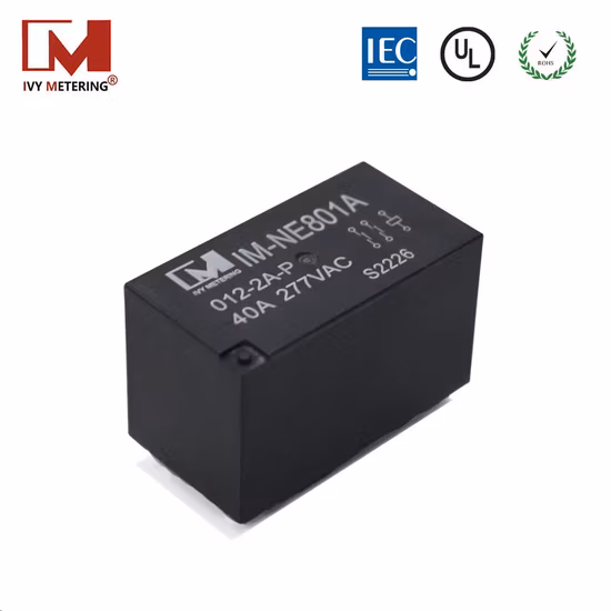 Contatto Dpst di Pin della bobina 2 di UL/CE/TUV 30A 40A 12V nessun relè di potere del PWB per il caricatore di EV
